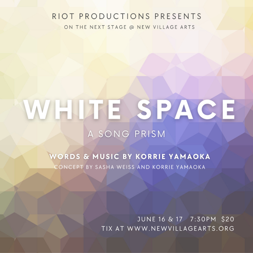 White Space show poster