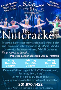JulieDance's Nutcracker Ballet - Adelphi Orchestra & Donetsk Ballet show poster