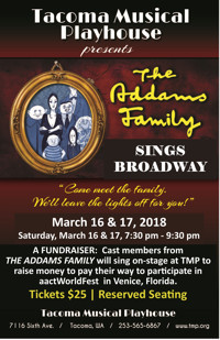 THE ADDAMS FAMILY SINGS BROADWAY - A Fundraiser