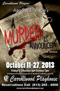 A Murder is Annouced show poster