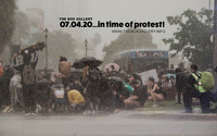 In Time of Protest show poster