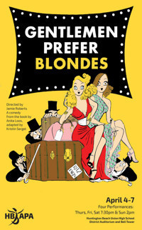 HB APA's Gentlemen Prefer Blondes show poster