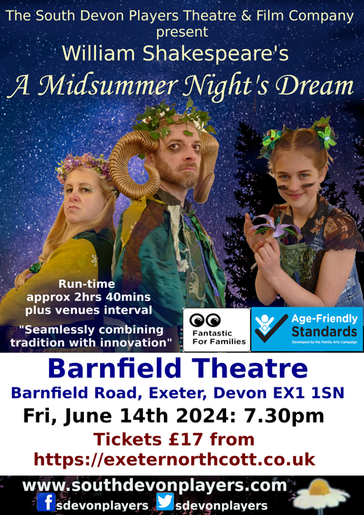 William Shakespeare's A Midsummer Night's Dream show poster