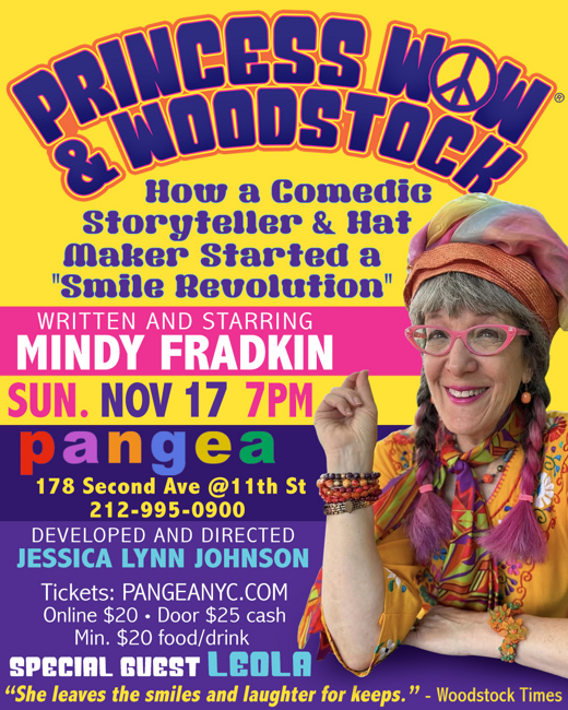 Princess Wow & Woodstock: How a Comedic Storyteller and Hat Maker Started a show poster