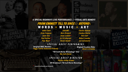 From Emmett Till To SNCC & Beyond: Words + Music + Art