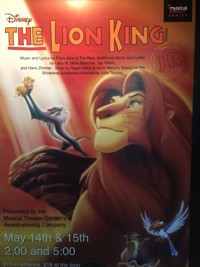 The Lion King JR show poster