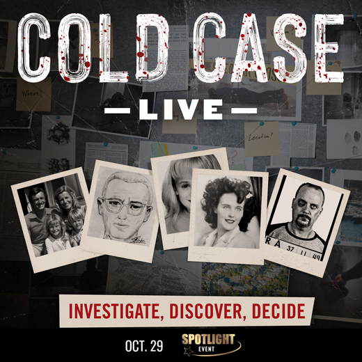 COLD CASE LIVE show poster