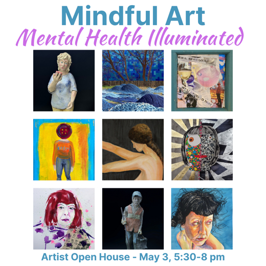 Mindful Art - Artist Open House show poster