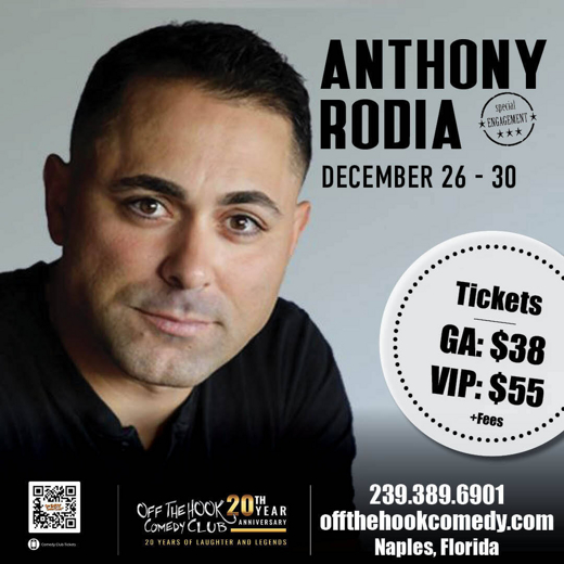 Comedian Anthony Rodia Live In Naples, Florida!
