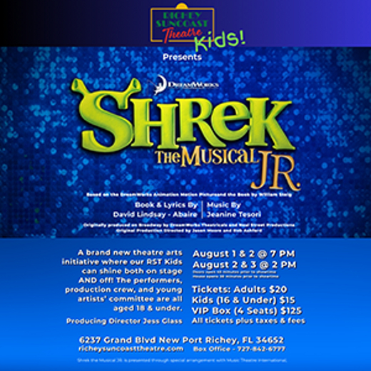 Shrek The Musical JR. Premieres at Richey Suncoast Theatre
