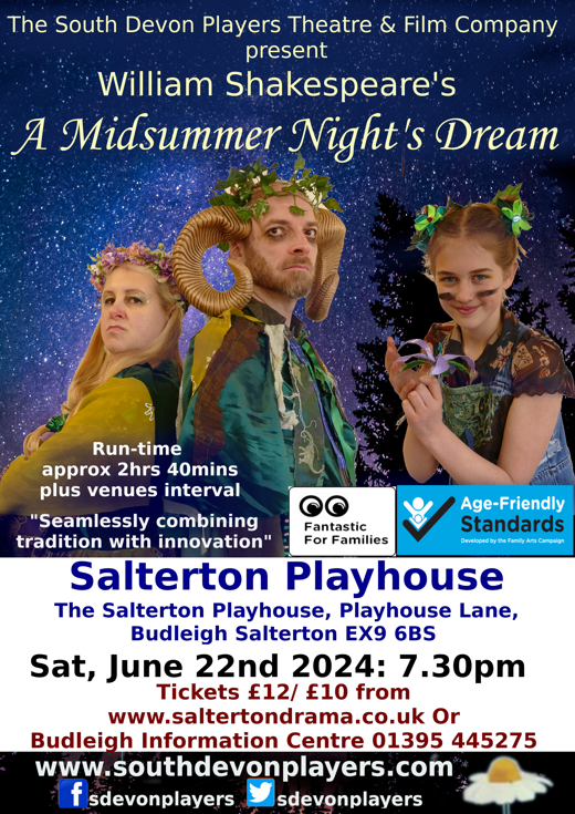 William Shakespeare's A Midsummer Night's Dream - Budleigh Salterton show poster