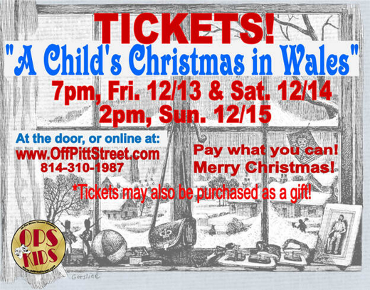 A Child's Christmas in Wales in Central Pennsylvania