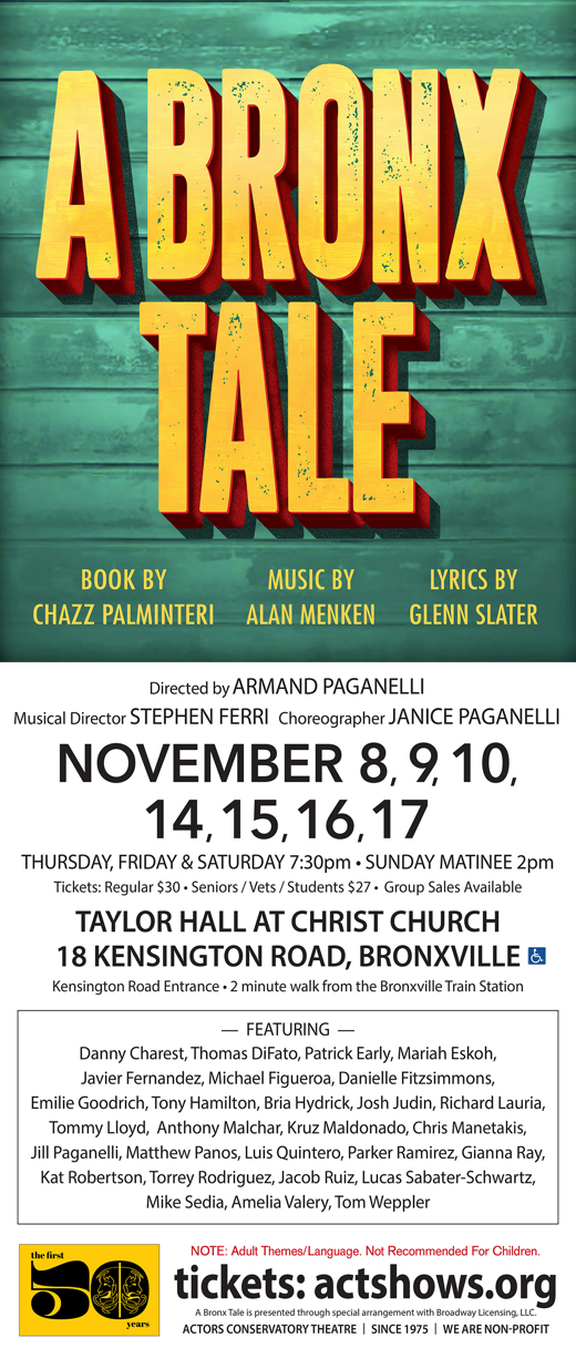 A Bronx Tale show poster