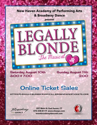 Legally Blonde Jr show poster