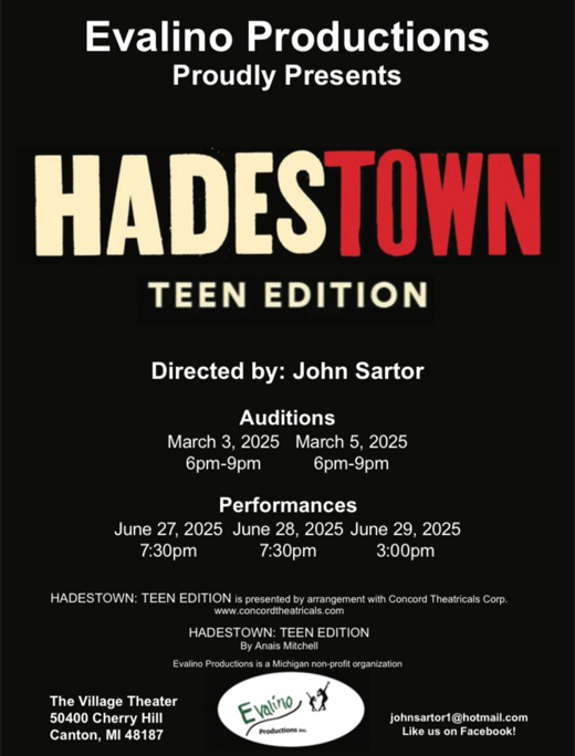 Hadestown Teen Edition show poster