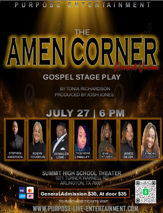 The Amen Corner Gospel Stage Play (Revised Version) in Broadway Logo