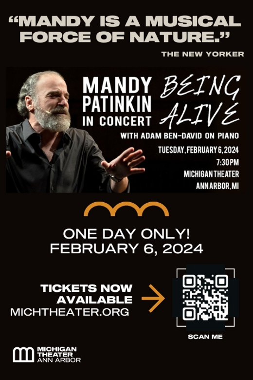 Mandy Patinkin in Concert in Michigan