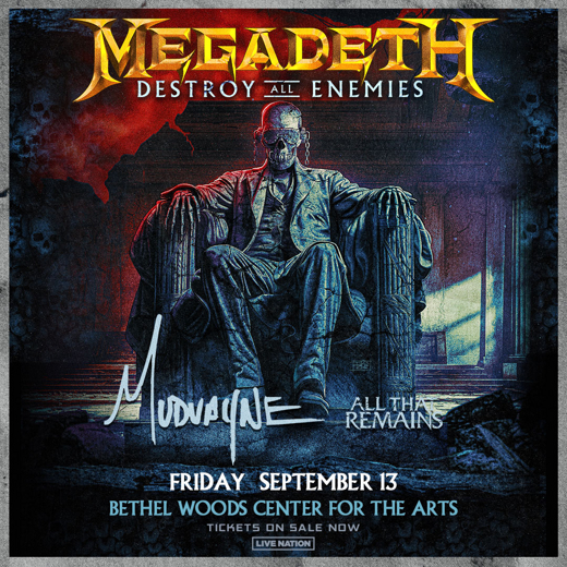 Megadeth - Destroy All Enemies Tour show poster