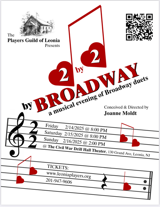 2x2 by Broadway an evening of duets in New Jersey