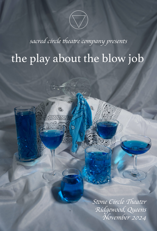 the play about the blow job show poster