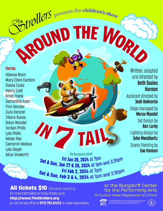 'Around the World in 7 Tails' show poster