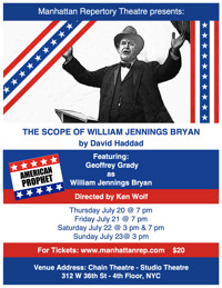 The Scope of William Jennings Bryan show poster