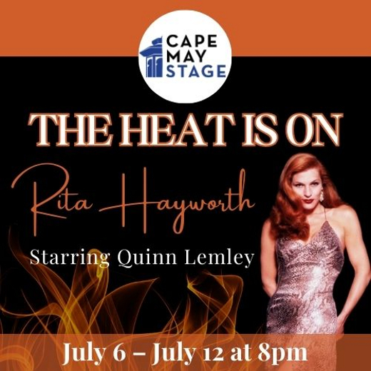 The Heat Is On! Rita Hayworth show poster