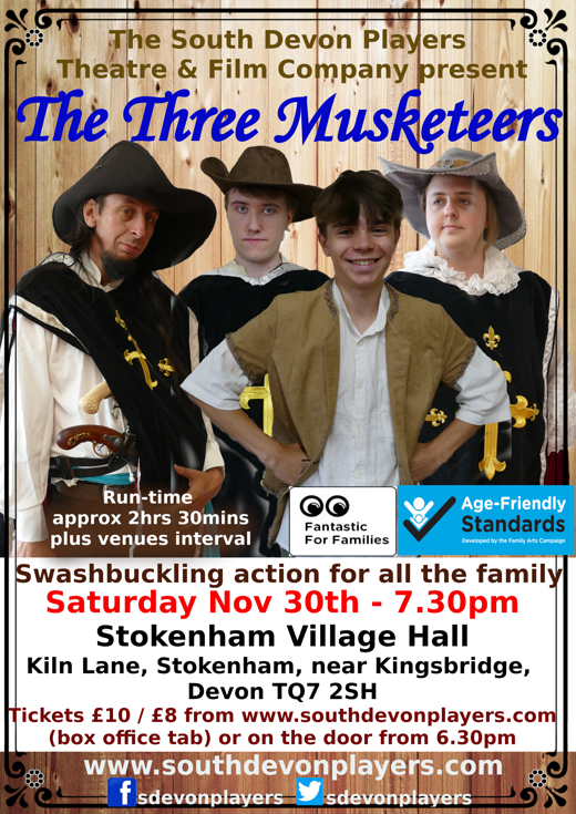 The Three Musketeers - touring theatre - Stokenham/ Kingsbridge