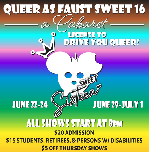 Queer as Faust XVI show poster