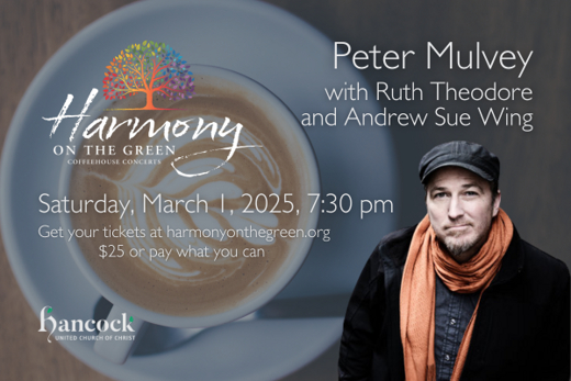 Peter Mulvey & Ruth Theodore at Harmony on the Green in Lexington, MA in Boston