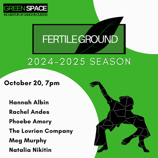 Fertile Ground New Works Showcase: October 20th in Off-Off-Broadway