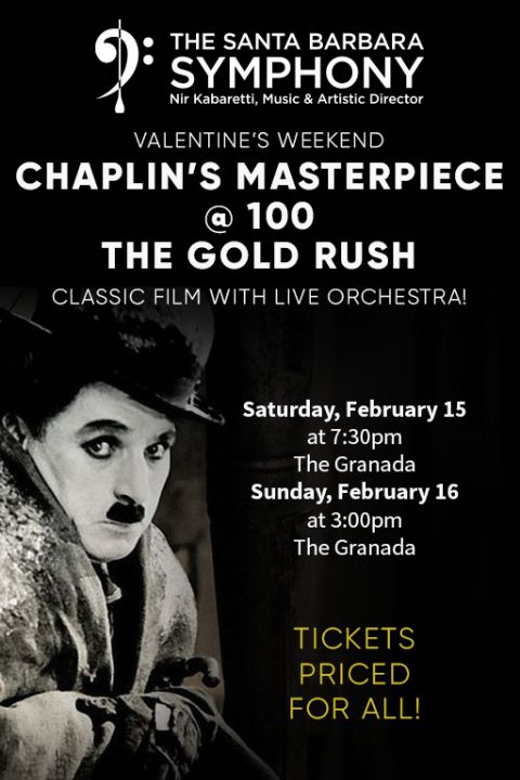 Chaplin's Masterpiece @100 - The Gold Rush show poster