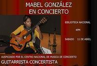 Mabel González in concert