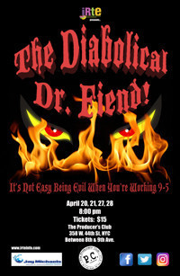 The Diabolical Dr. Fiend show poster
