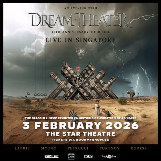 DREAM THEATER LIVE IN SINGAPORE show poster