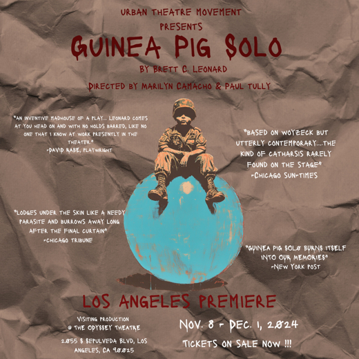 Guinea Pig Solo show poster