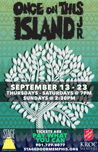 Once On This Island Jr. show poster