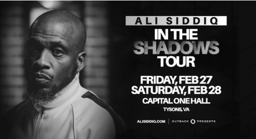 Ali Siddiq: In The Shadows Tour show poster