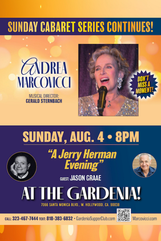 Andrea Marcovicci A JERRY HERMAN EVENING in Los Angeles