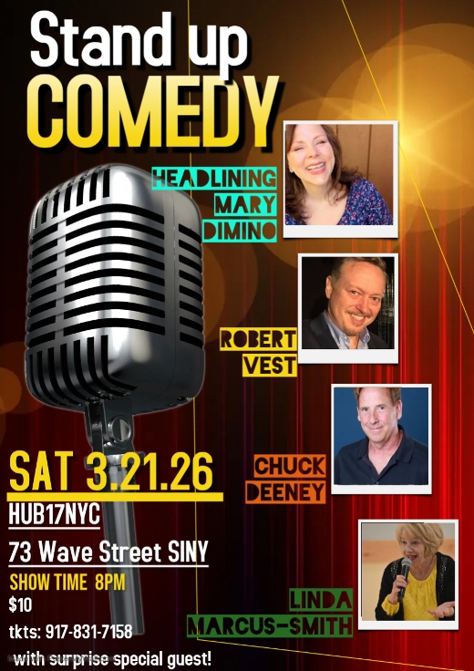 Saturday Night Comedy Headlining Mary Dimino