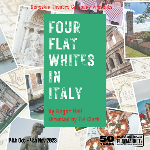 Four Flat Whites in Italy show poster