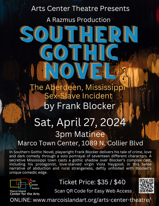 A Razmus Production -Southern Gothic Novel by Frank Blocker