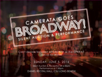 CAMERATA GOES BROADWAY: SILENT AUCTION & PERFORMANCE