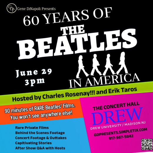 60 Years of The Beatles in America in Broadway Logo