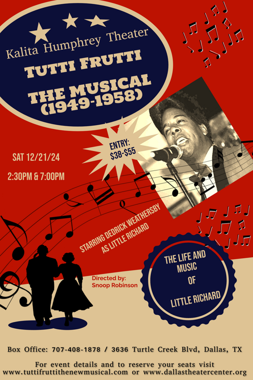 Tutti Frutti- The Life and Music of Little Richard (A New Musical) in Dallas