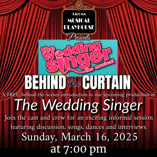 Behind the Curtain: The Wedding Singer show poster