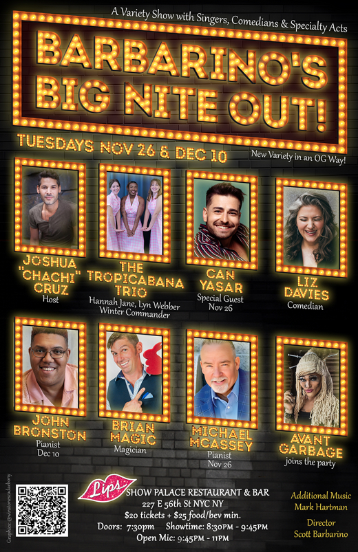 Barbarino's Big Nite Out! in Off-Off-Broadway