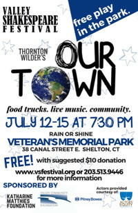 Thornton Wilder's Our Town show poster