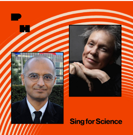 POSTER HOUSE AND SING FOR SCIENCE PRESENT LAURIE ANDERSON AND DR. ZIA MIAN ON THE SCIENCE OF DISARMAMENT 