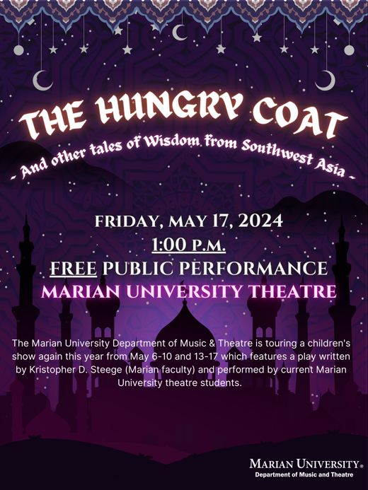 The Hungry Coat (Children's Play)  in Indianapolis